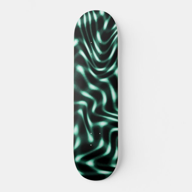 Skateboard Grandes rasgos cian o verdes blanquecinos con encu (Anverso)