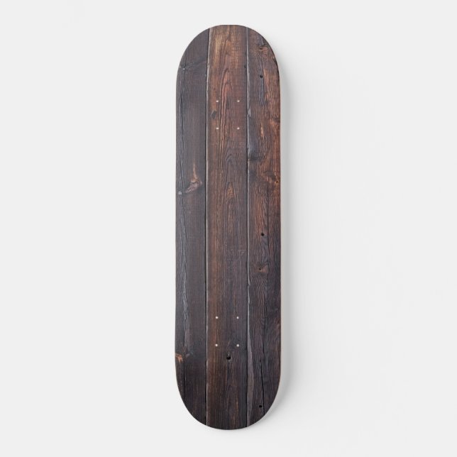 Skateboard Grano de madera viejo elegante (Anverso)