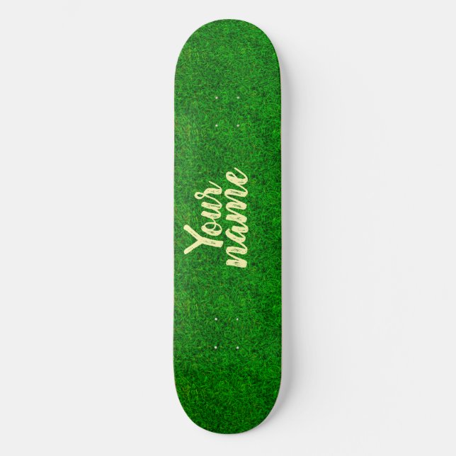 Skateboard Green grass texture from a soccer field (Anverso)