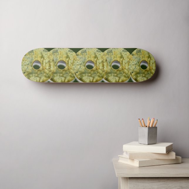 Skateboard Green Jade Disks (Arte de pared (horz))