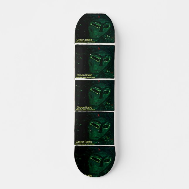 SKATEBOARD GREEN RASTA (Anverso )