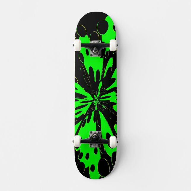 Skateboard GreenFluo (Anverso)