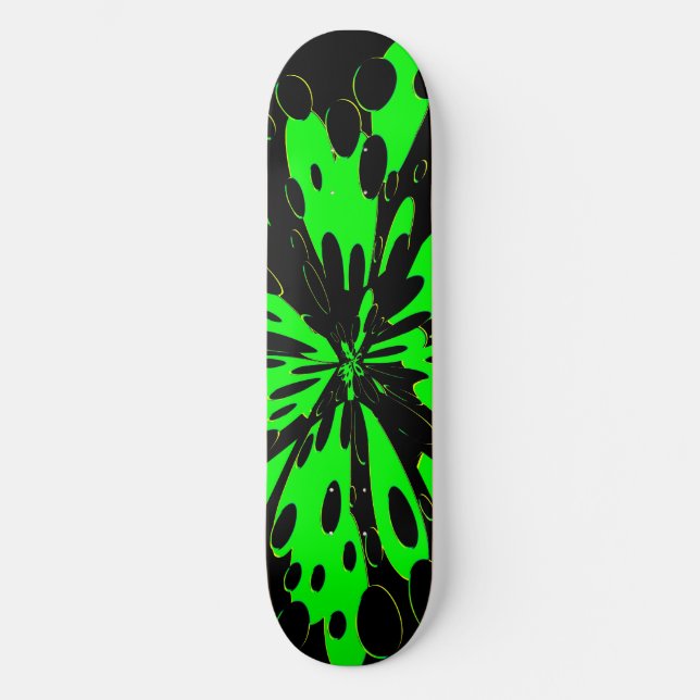 Skateboard GreenFluo (Anverso)