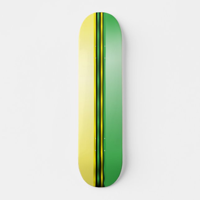 Skateboard greenyellowrace (Anverso )