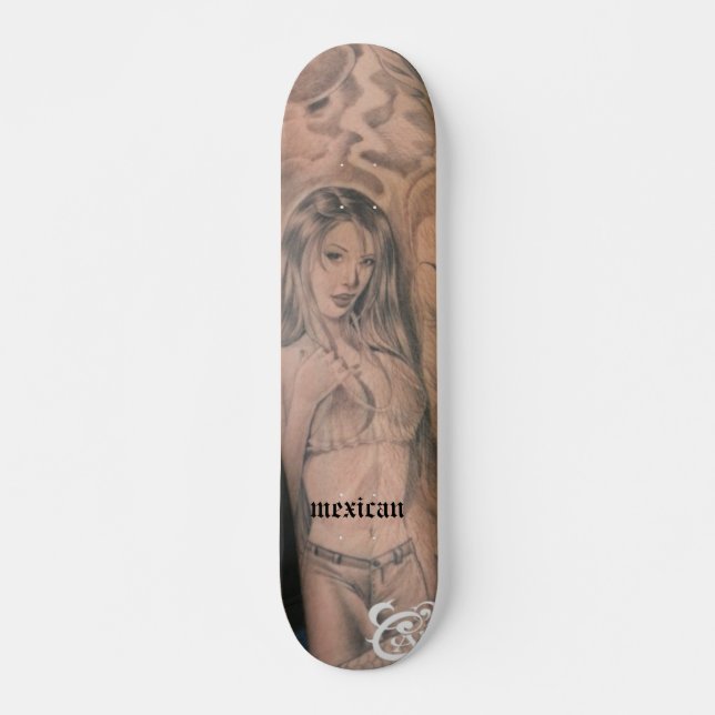 Skateboard gril mexicano (Anverso )