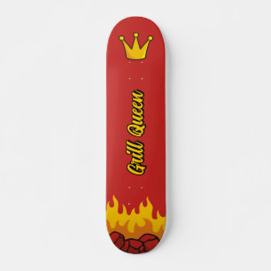 Skateboard Grill Queen Crown