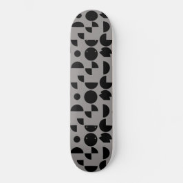 Skateboard Gris negro moderno elegante tribal geométrica