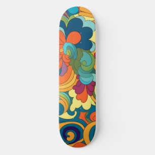 Skateboard Groovy Art