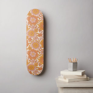 Skateboard Groovy Boho 60's 70 Retro Floral Setenties Hippie