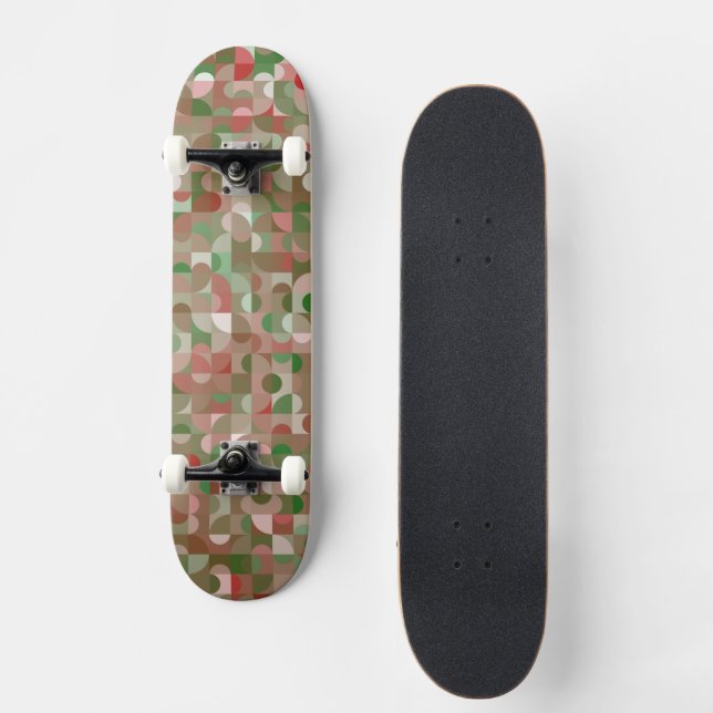 Skateboard Groovy Boho Mod Navidades geométricos Skateboa (Anverso)
