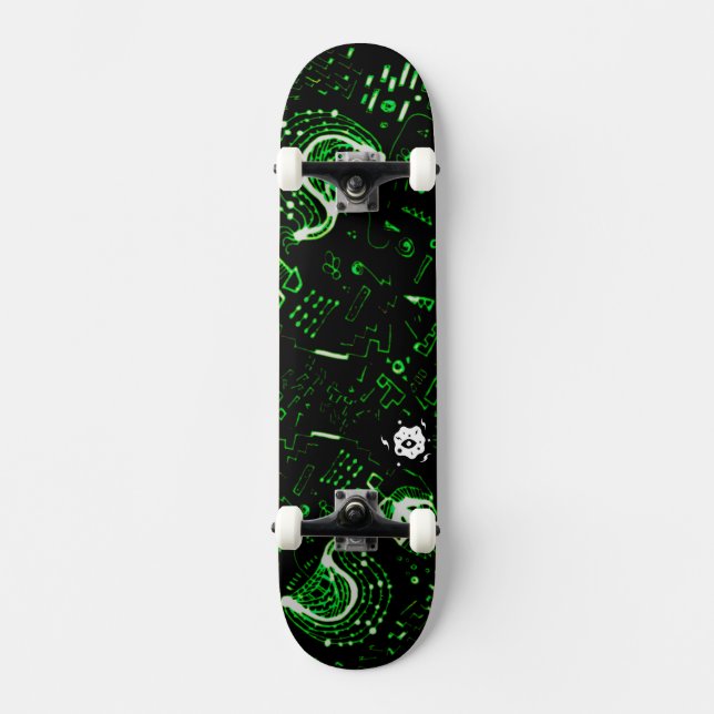 Skateboard Groovy Green (Anverso)