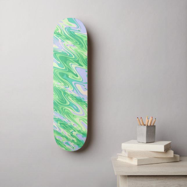 Skateboard Groovy Ripples (Arte de la pared)