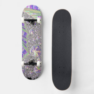 Skateboard Groovy Trippy Funky Psicodélico Arte Fractal
