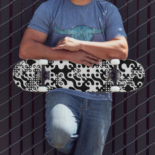 Skateboard Groovy Trippy Truchet Tiles