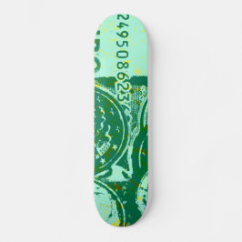 Skateboard Grünes Geld