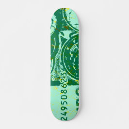 Skateboard Grünes Geld
