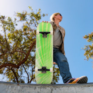 Skateboard Grunge Burst grn yllo