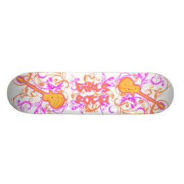 Skateboard Grunge de la guitarra de la roca de los chicas del