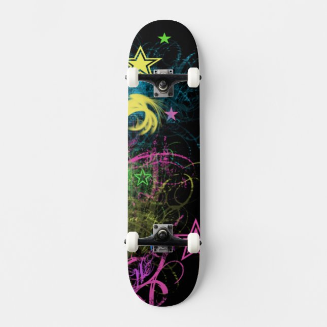 Skateboard Grunge Stars (Anverso)