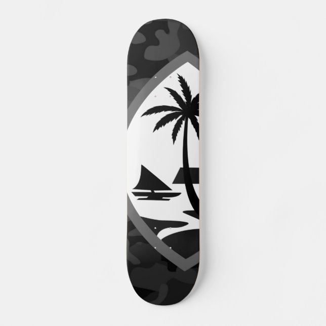 Skateboard GUAM RUN 671 Sello urbano de camo blanco (Anverso)