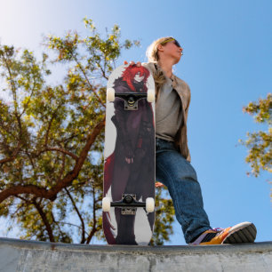 Skateboard Guapo Anime Red Wolf