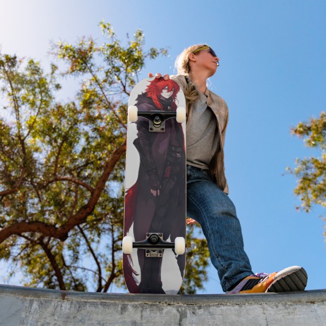 Skateboard Guapo Anime Red Wolf (Exterior 1)