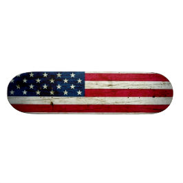 Skateboard Guay apenó la madera de la bandera americana