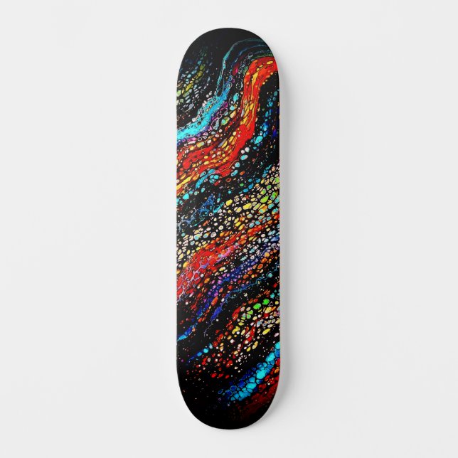 Skateboard Guay Colorful Urban Abstract Street Art Inspirado (Anverso)