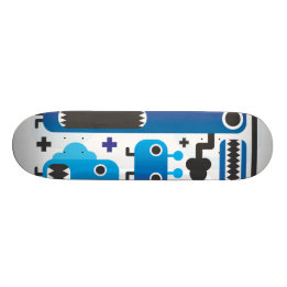 Skateboard Guay con gráficos monstruosos azules