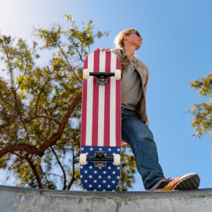 Skateboard GUAY de Estrellas Patrióticas Estadounidenses de B