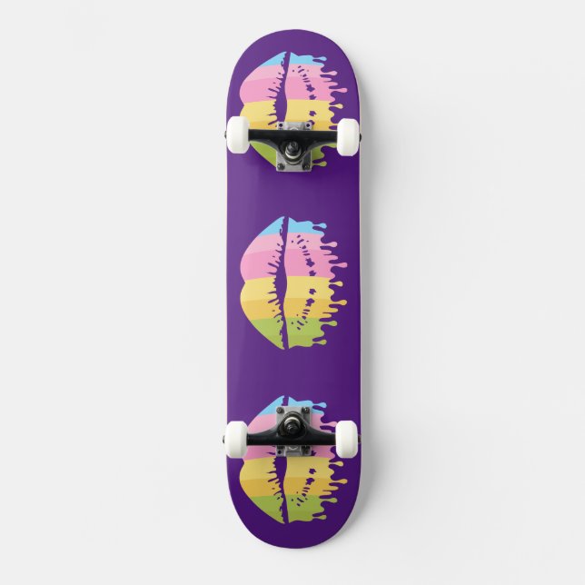 Skateboard Guay de los labios de fusión (Anverso)