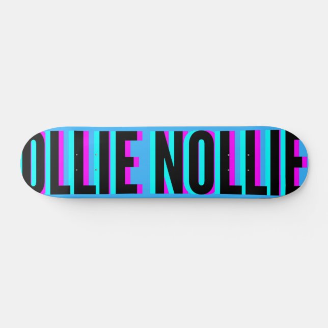 Skateboard Guay Glitch Light Blue Ollie Nollie (Horz)