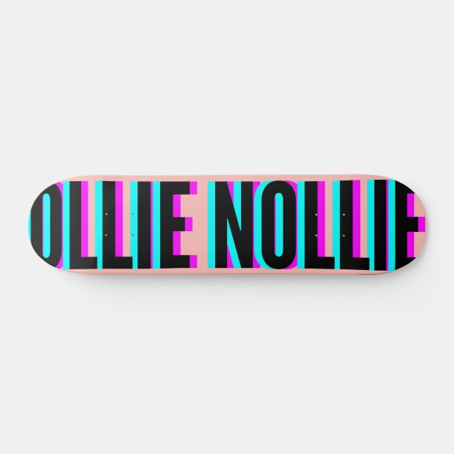 Skateboard Guay Glitch Light Pink Ollie Nollie (Horz)