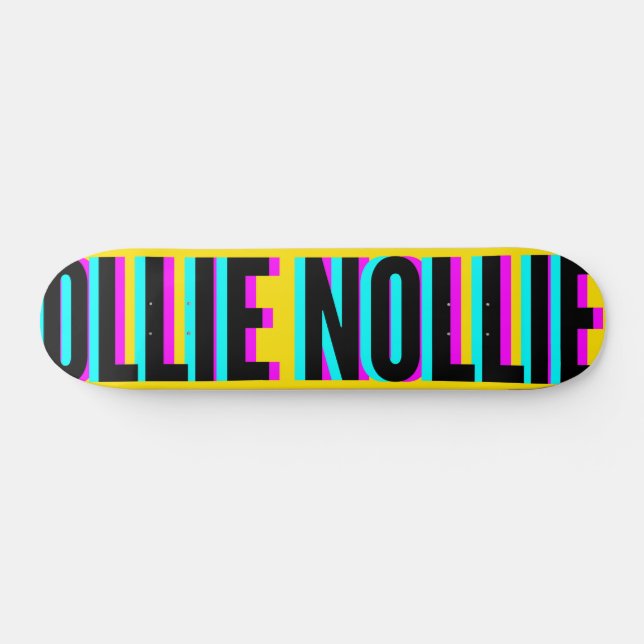 Skateboard Guay Glitch Light Yellow Ollie Nollie (Horz)