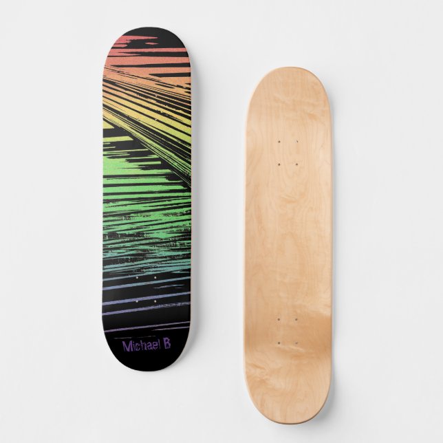 Skateboard Guay Grunge - Personalizable (Anverso)