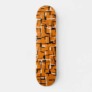 Skateboard GUAY Naranja Blanco negro