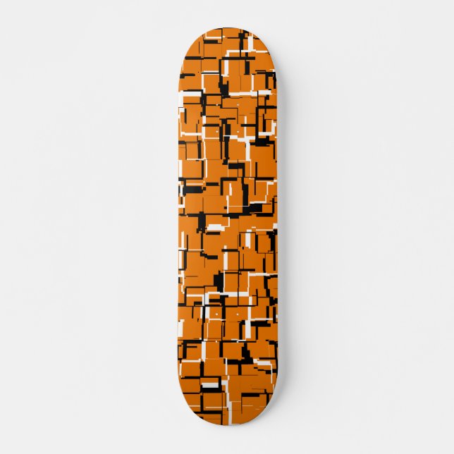 Skateboard GUAY Naranja Blanco negro (Anverso )