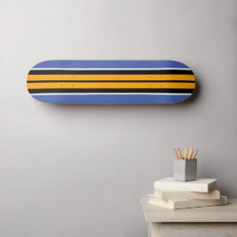 Skateboard Guay negrita Amarillo Negro verano Azul franjas de