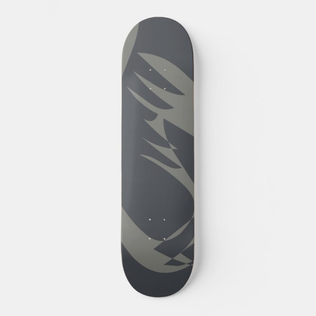 Skateboard Guay Resumen Gris graso con problemas (Anverso)