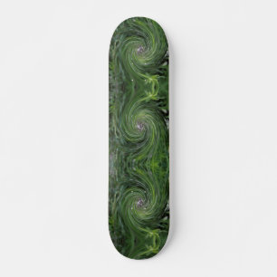 Skateboard Guay Resumen Retro Chartreuse Giro floral verde