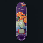 Skateboard Guay Surreal Funny Personalizado único nombre pers<br><div class="desc">El patinador Guay Surreal Funny Unique Personalizado Personalized Name Skateboard incluye tu nombre personalizado en la tipografía moderna en un divertido collage de autos, aviones, patos, flores, pájaros y una persona. Personalice editando el texto en el cuadro de texto proporcionado. Dé un regalo hecho por el personalizado, patineta personalizada a...</div>