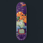 Skateboard Guay Surreal Funny Personalizado único nombre pers<br><div class="desc">El patinador Guay Surreal Funny Unique Personalizado Personalized Name Skateboard incluye tu nombre personalizado en la tipografía moderna en un divertido collage de autos, aviones, patos, flores, pájaros y una persona. Personalice editando el texto en el cuadro de texto proporcionado. Dé un regalo hecho por el personalizado, patineta personalizada a...</div>