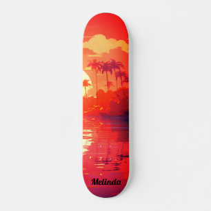 Skateboard Guay Tropical Sunset
