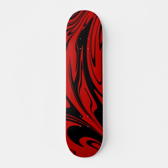 Skateboard Guay Wave Red Black (Anverso )