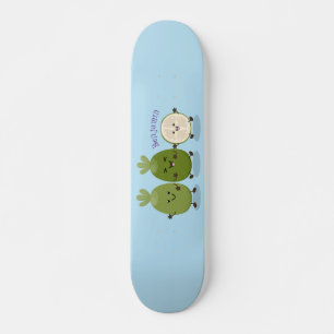Skateboard Guayaba feijoa personalizado de piña de cuña ilust