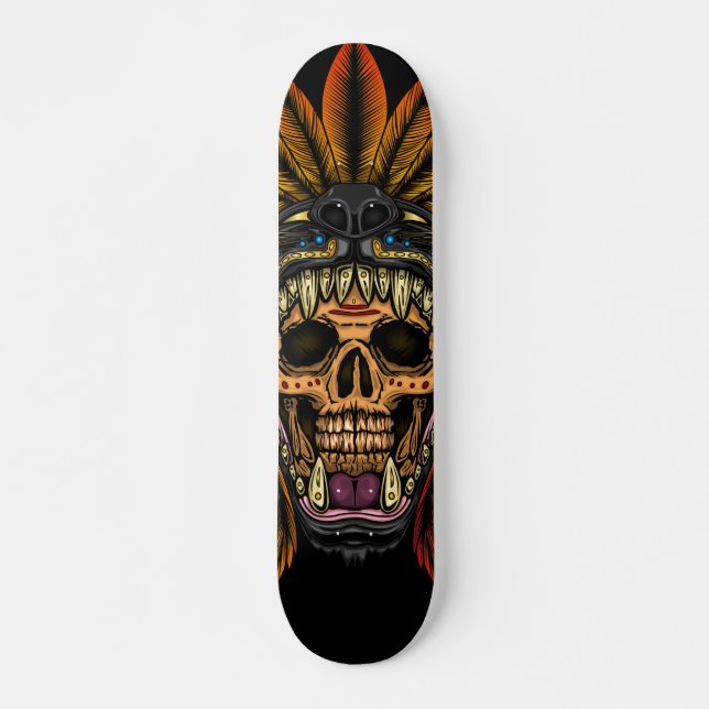 Skateboard Guerrero azteca (Anverso )