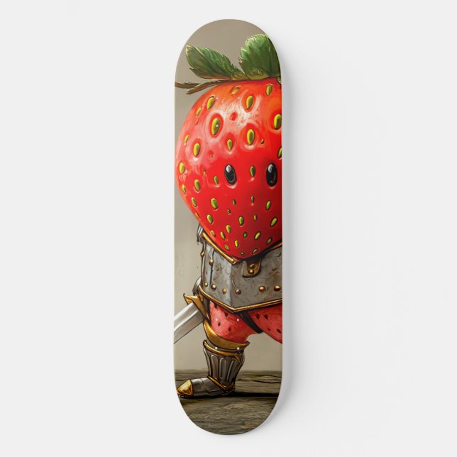 Skateboard Guerrero de fresa (Anverso)