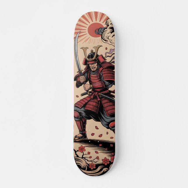 Skateboard Guerrero Samurái (Anverso )