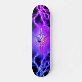Skateboard Guerrero vikingo de cráneo