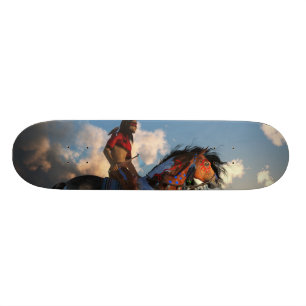 Skateboard Guerrero y caballo de guerra